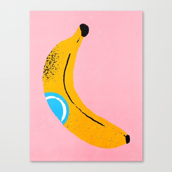 Banana Pop Art Canvas Print