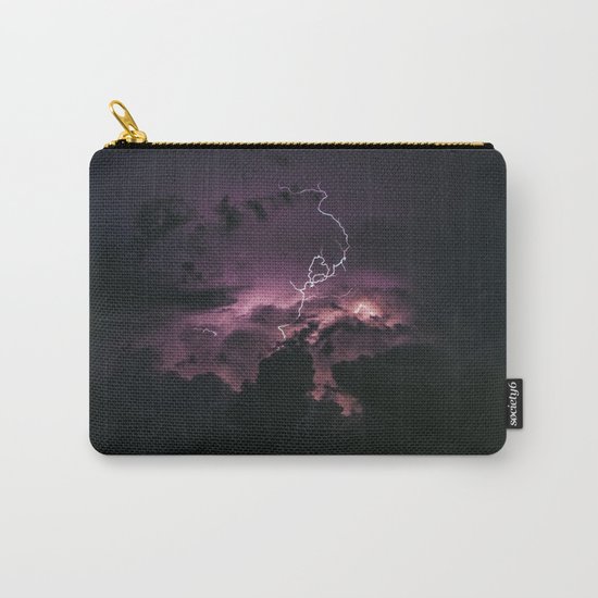 Purple lightning #stars Carry-All Pouch