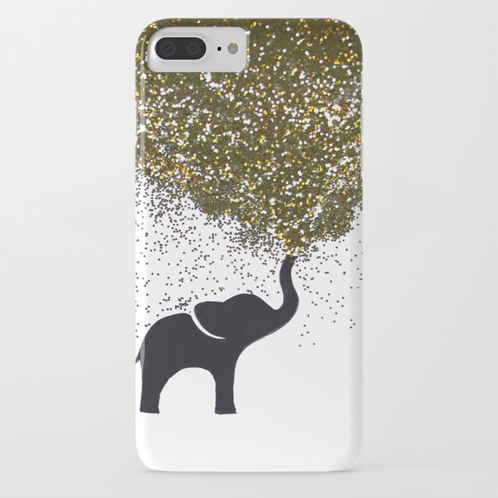 elephant w/ glitter iPhone Case