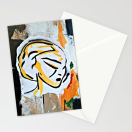 Post - Abstract portraits - Original painting - Marina Taliera Stationery Cards