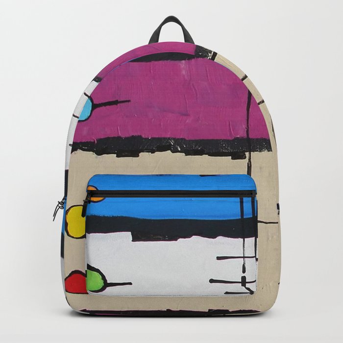 black rainbow backpack