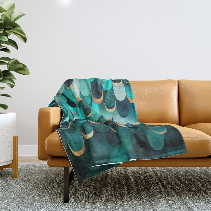 Turquoise fleece throw 2025 blanket