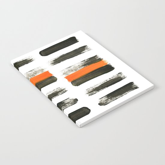 orange stripes Notebook