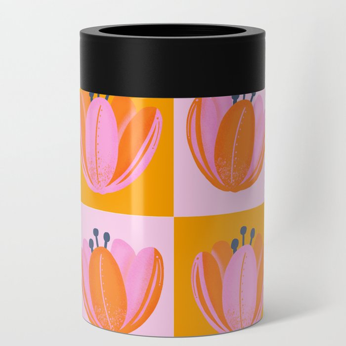 Summer Tulips Can Cooler