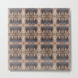 Pattern of Baby Elephants Metal Print