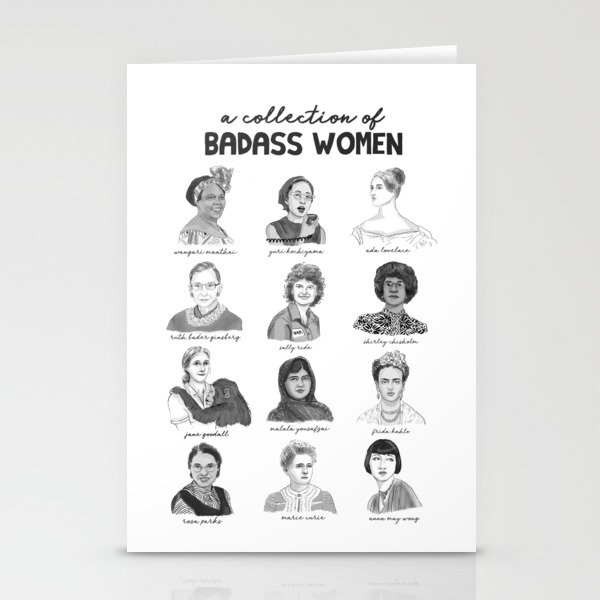 A Collection of Badass Women Stationery Cards