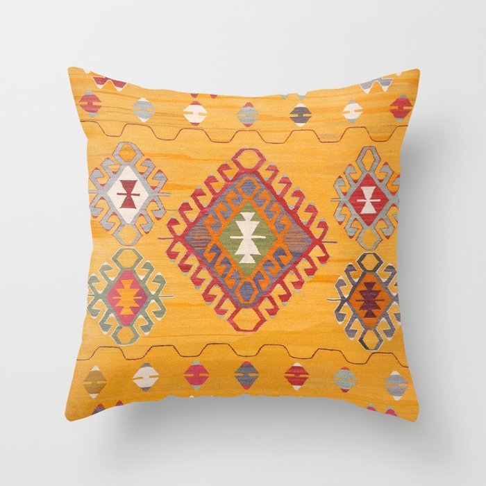 Traditional Heritage Moroccan rug Throw Pillow