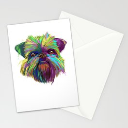 Brussels Griffon Dog A6 Christmas Card Design XGRIFFON-8 by paws2print 
