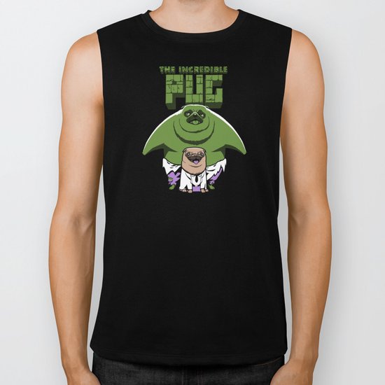 The Incredible Pug Biker Tank