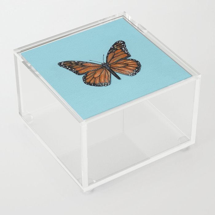 Monarch Butterfly Painting Acrylic Box