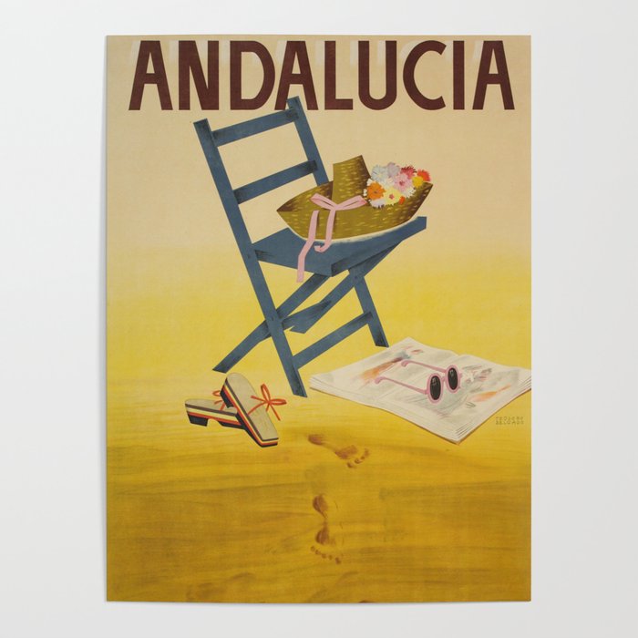 Andalucia Spain - Vintage Travel Posters Poster