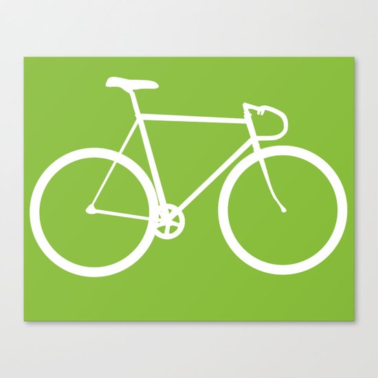 Fixed gear bike Canvas Print