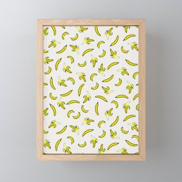 handmade bananas beautiful artwork Framed Mini Art Print