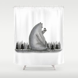 Giant Bear Shower Curtain