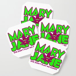 Wacky Leafs - Mary Jane Design Coaster