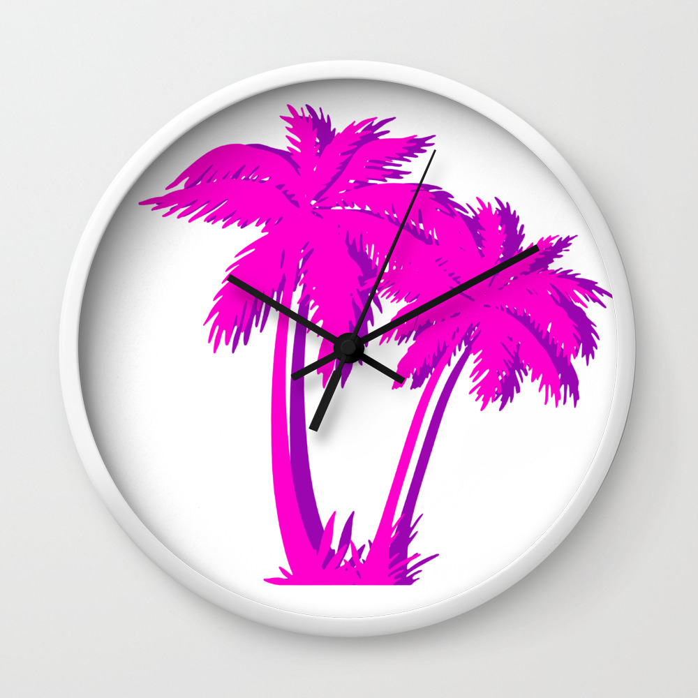 Vaporwave Pink Palm Tree Gift Aesthetic Style Palm Beach Wall Clock By Dc Designstudio Society6 Find and save images from the pink aesthetic🍑 collection by young and tragic (afterddarkk) on we heart it, your. vaporwave pink palm tree gift aesthetic style palm beach wall clock by dc designstudio
