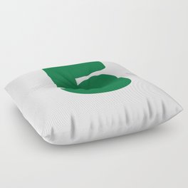 5 (Olive & White Number) Floor Pillow
