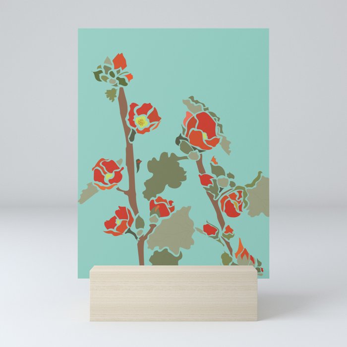 Globe Mallow Blooms Mini Art Print
