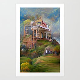 House On Green Hill Art Print