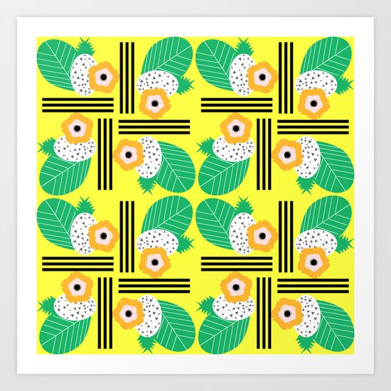Tropical joy Art Print