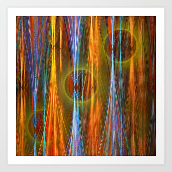 Mirthful, colourful abstract Art Print