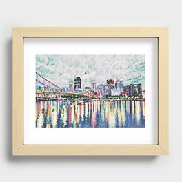 Pittsburgh View from North Shore Recessed Framed Print