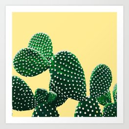 Prickly Plant ( yellow ) Art Print