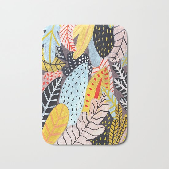 Pastel Jungle Bath Mat