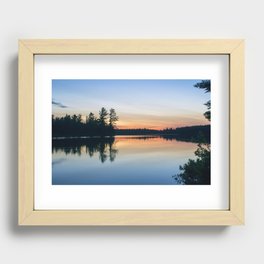 Boundary Waters Twilight Reflections Recessed Framed Print