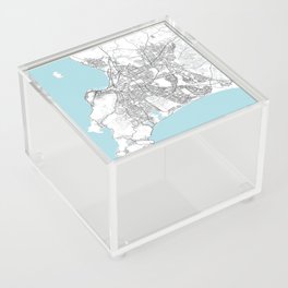 Cape Town City Map of South Africa - Circle Acrylic Box