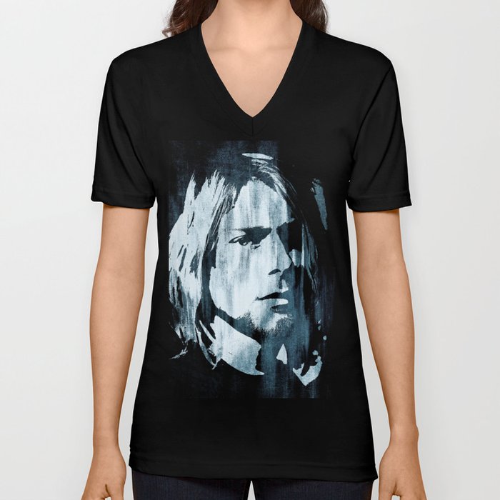 Kurt# Cobain#Nirvana V Neck T Shirt by 