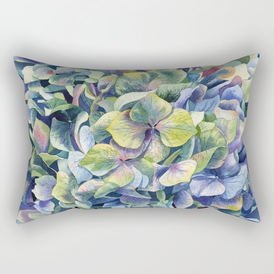 "Forest hydrangea" Rectangular Pillow