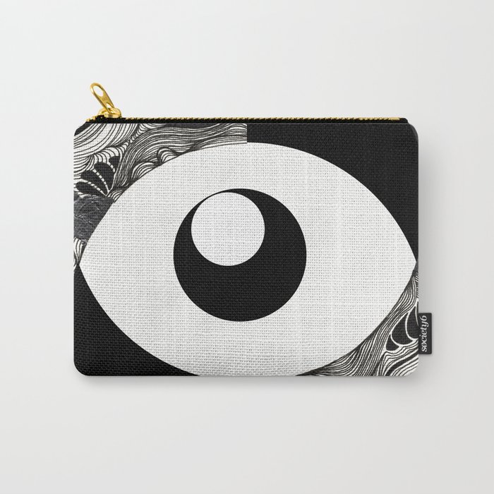 Black Aluminum Eye Carry-All Pouch