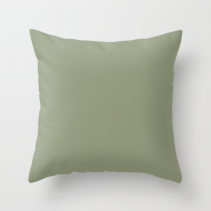 Artichoke - solid color Throw Pillow