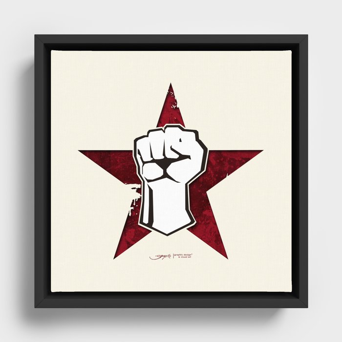 Rage Against The Machine Framed Canvas