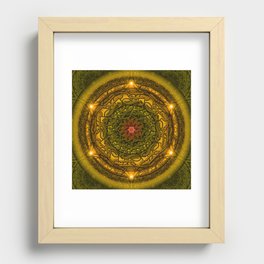 Happiness Mandala Recessed Framed Print