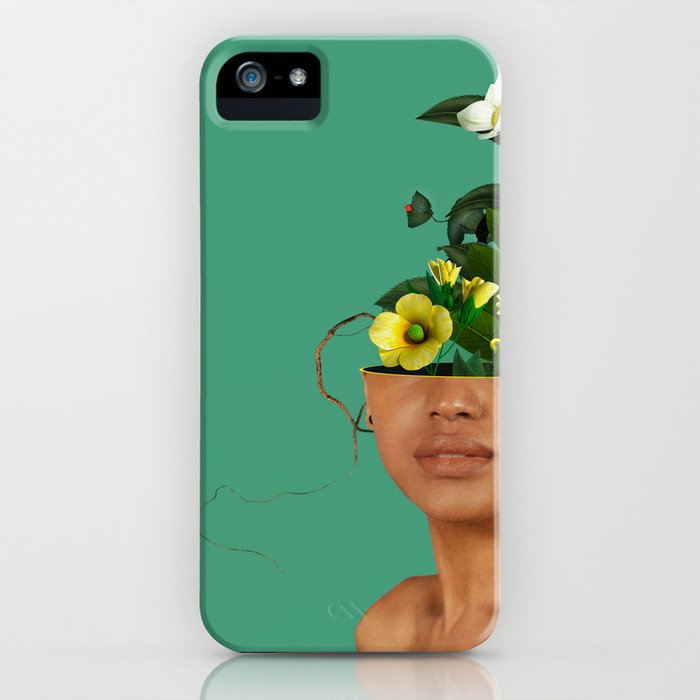 lady flowers vii iphone case