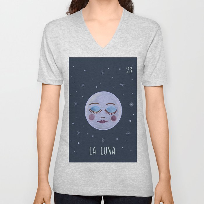 23 La Luna The Moon V Neck T Shirt