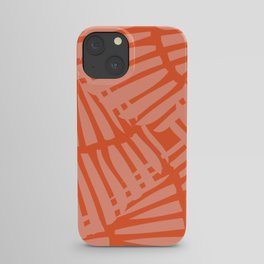 Basketweave-Persimmon iPhone Case
