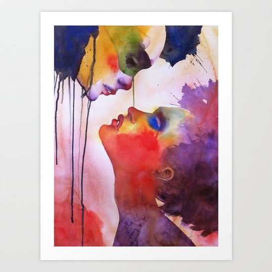 I love you, I hate you Art Print