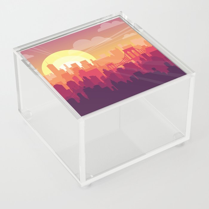 Brooklyn Sunset Acrylic Box