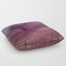 Violet Purple Rose Gold Agate Geode Luxury Floor Pillow