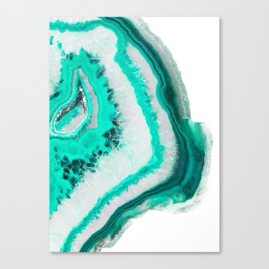 Mint Agate Canvas Print