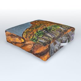Oak Creek Outdoor Floor Cushion | Sedona, Acrylic, Redrock, Painting, Oakcreek 