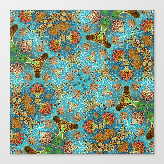 Indian Floral Canvas Print