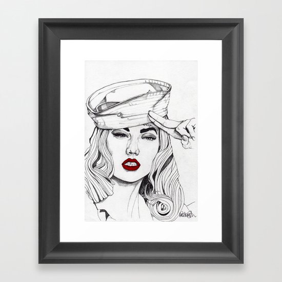 Sailor Girl 2 Framed Art Print