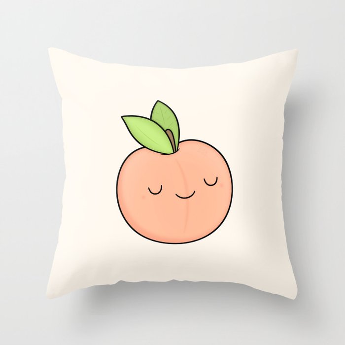 Peach emoji 2025 pillow