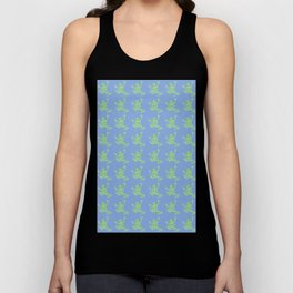 Tree frog in green and light blue Tank Top