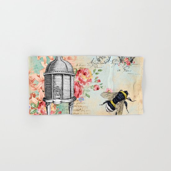 Vintage Flowers #19 Hand & Bath Towel