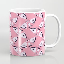 Moth pink pattern design large print Coffee Mug